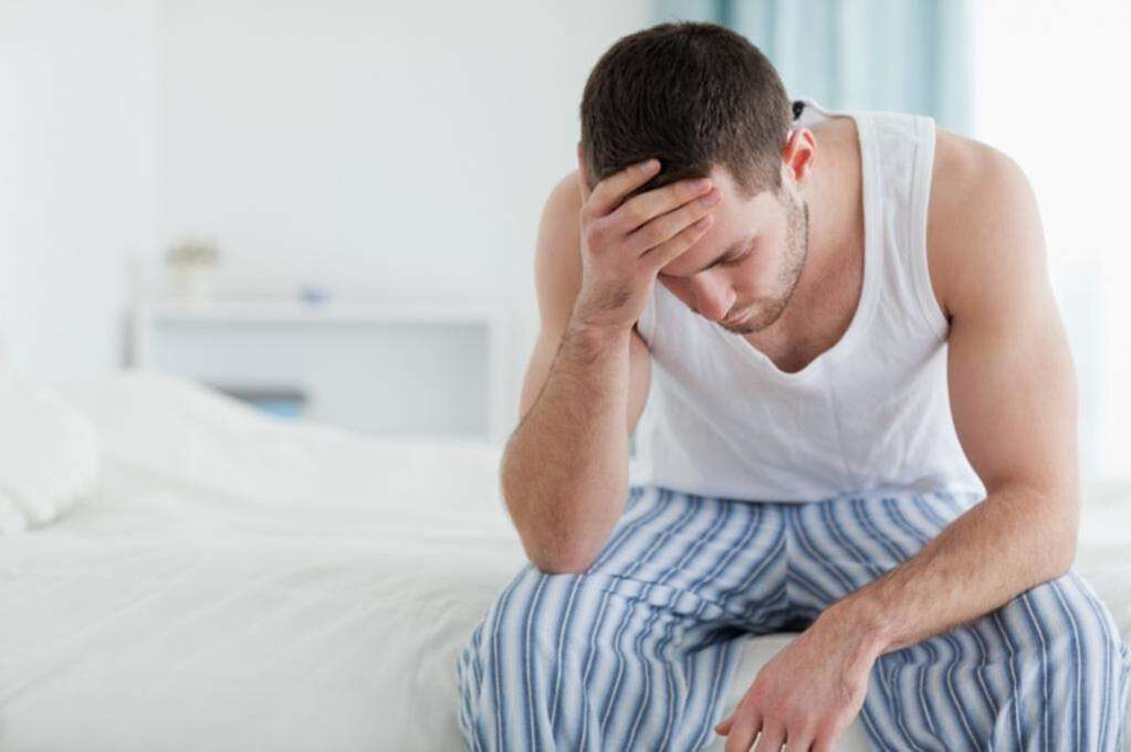 Schmerz bei engem Mann mat Prostatitis
